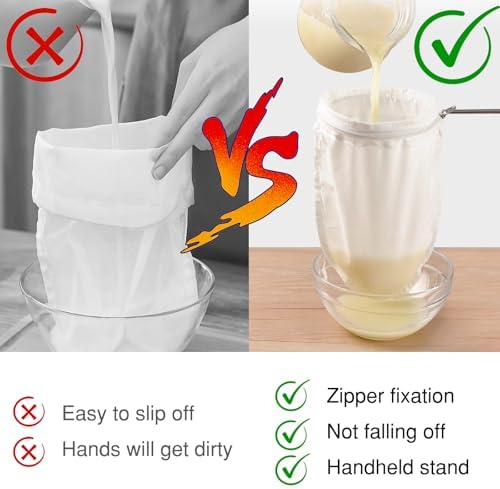 FATCAT Nut Milk Strainer with Stand