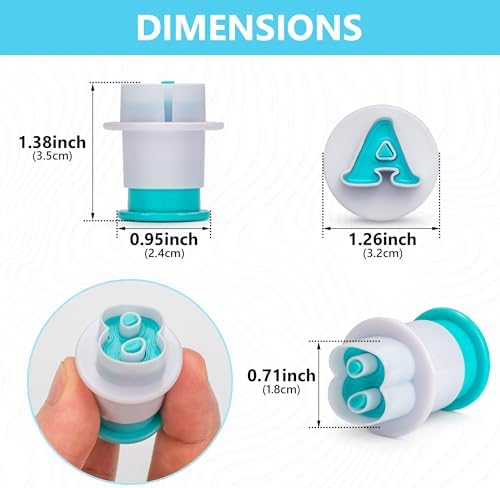 Professional Cake Alphabet Letter Cutters for Easy Edible Decorations