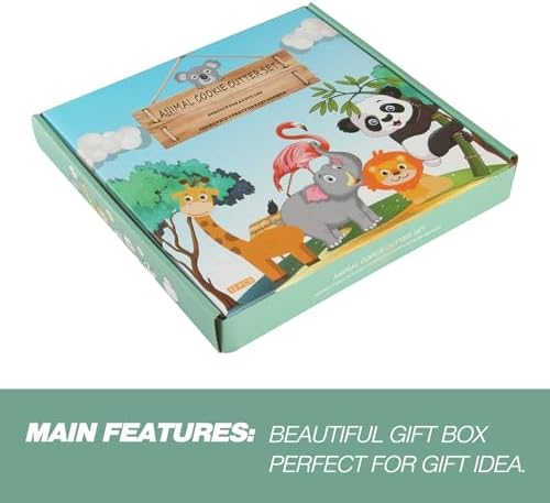 12 Animal Cookie Cutters for Kids and Adults