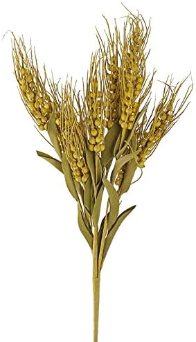 Set of 4 Natural Looking Artificial Sage Green Wheat Bushes 20 H