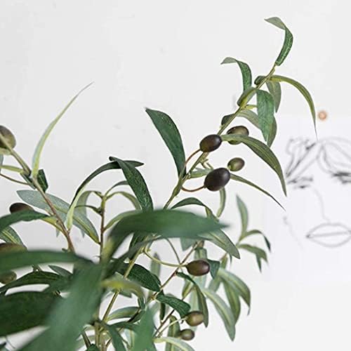 Rutavm Realistic Olive Tree Artificial Plant Potted
