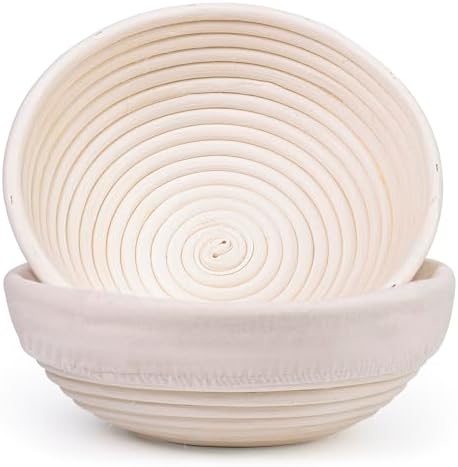 Sourdough Proofing Baskets Set of 2 - Perfect for Baking
