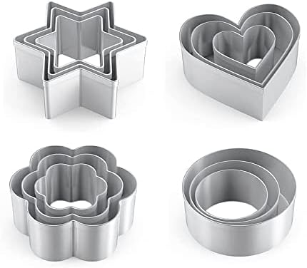 Sturdy Heart Cookie Cutters Set Stainless Steel Biscuit Cutters for Cooking Baking