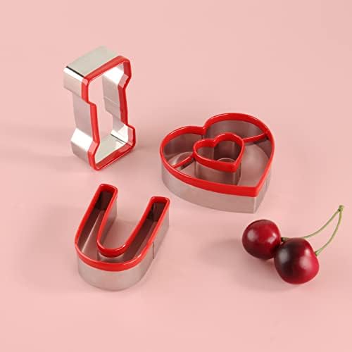 Valentines Cookie Cutter Set I Love You Design