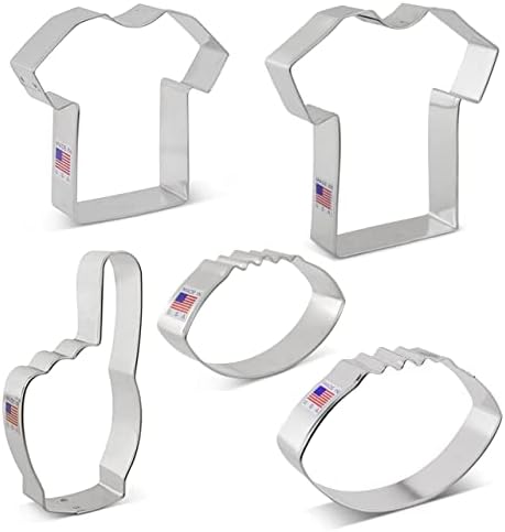 Ann Clark Football Cookie Cutters Set