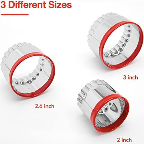 3-Piece Round Cookie Cutters Set