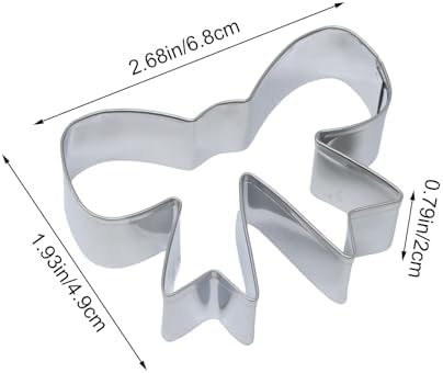 Yueton 2PCS Stainless Steel Bowknot Biscuit Cookie Cutter