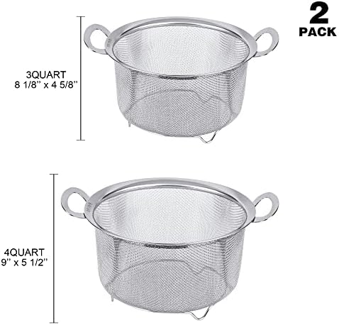 2-Pack Stainless Steel Colanders