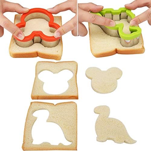 Fun Shapes 13-Piece Sandwich Food Cutters for Kids Adults