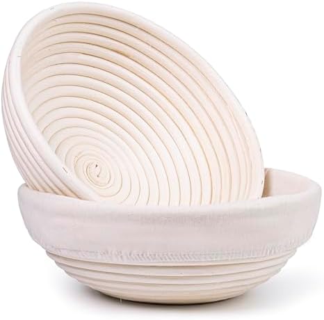 Sourdough Proofing Baskets Set of 2 - Perfect for Baking