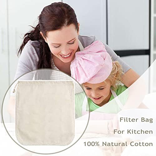 Premium Reusable Nut Milk Hooded Strainer Cover for Kitchen Use