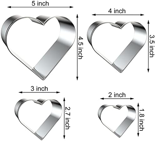 Sturdy Heart Cookie Cutter Set for Every Occasion