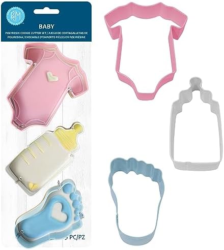 Delightful Hand-Crafted 3-Piece Baby Cookie Cutter Set