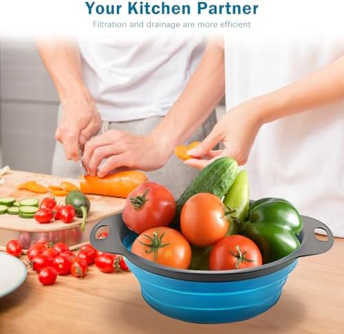 Collapsible Kitchen Colander Set for Pasta More