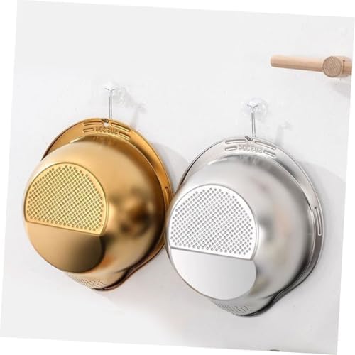 2-Piece Rice Washer Strainer Bowl Set for Kitchen Use