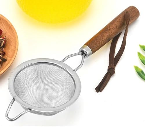 Stainless Steel Fine Mesh Strainer Mini Small flour Sieve Compact Florian Sifter