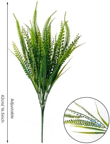 Faux Boston Fern Outdoor Greenery 12 Bundles with Flowers