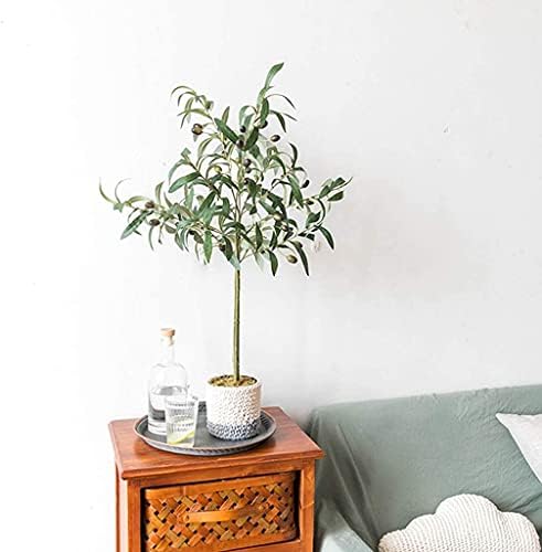 Rutavm Realistic Olive Tree Artificial Plant Potted