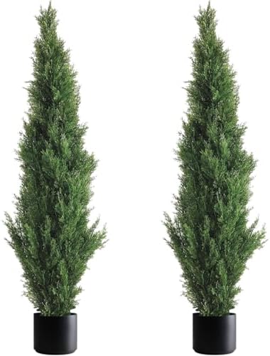 Sturdy 5-Foot Cedar Outdoor Potted Tree