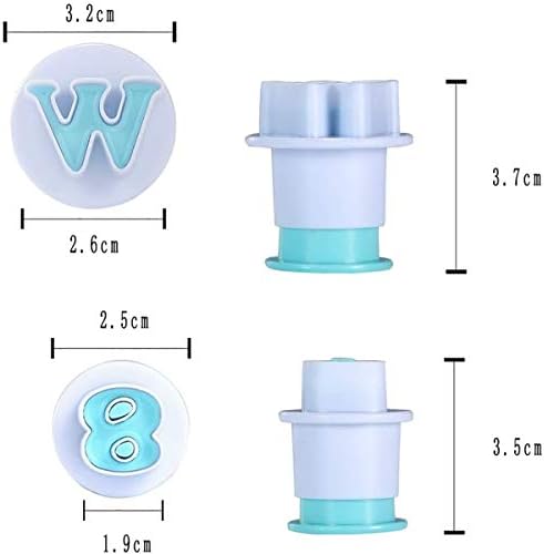 UpTuoLi 0-9 Number Cookie Cutters Set