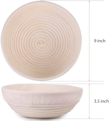 Sourdough Proofing Baskets Set of 2 - Perfect for Baking