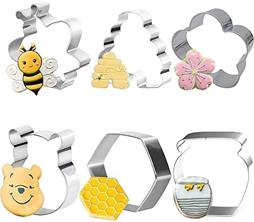 Enhance your baking experience with our versatile stainless steel bee cutter set