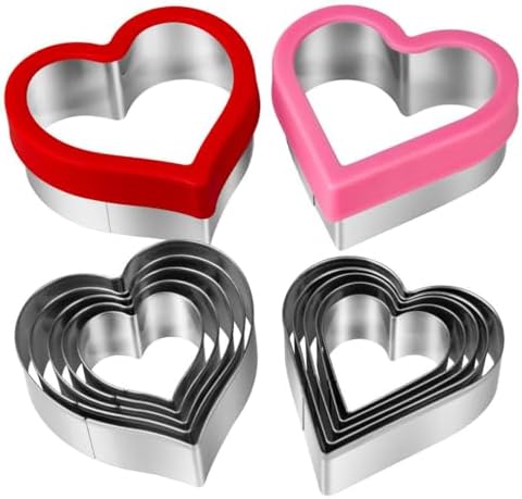 BYkooc Heart Cookie Cutter Set 12-Piece