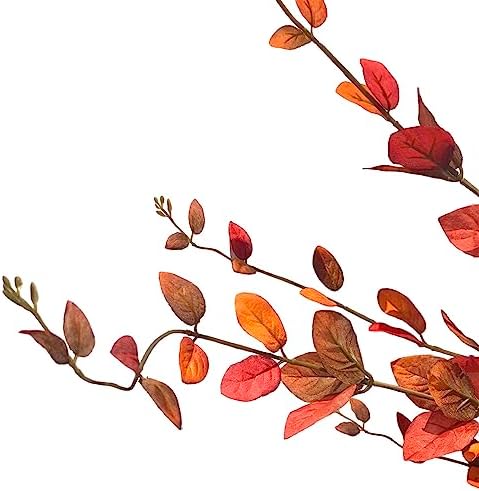 Artificial Fall Rustic Leaves Bush 32 Inch X9 Set of 2