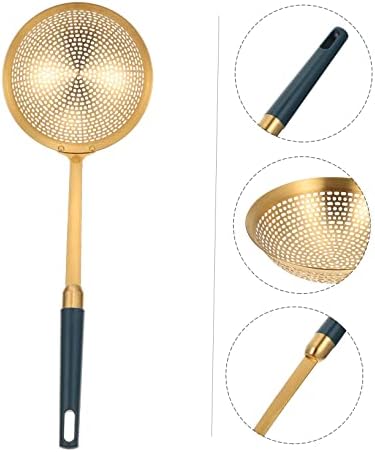 SHOWERORO Gold Plated Refined Stainless Steel Large Size Hot Pot Strainer