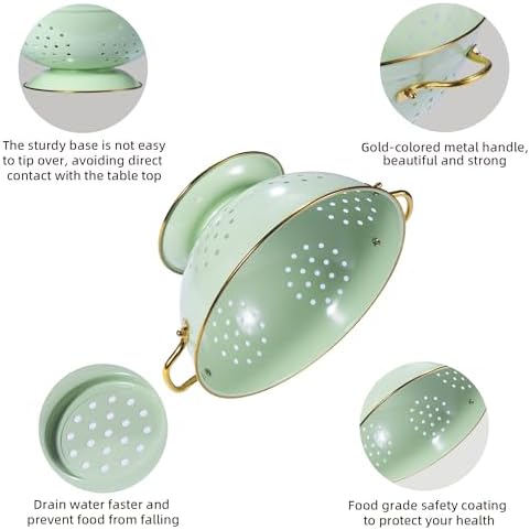 Durable Metal Colander Set with 3 Sizes