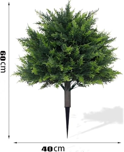 Vivid Realistic Faux Cedar Planter Filler Outdoor Use