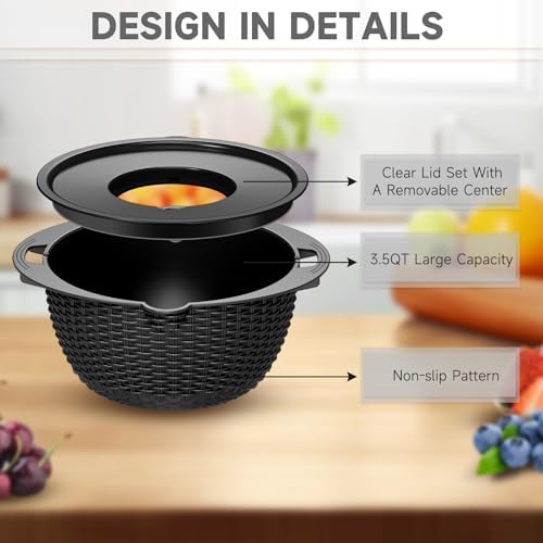 4-in-1 Colander with Bowl Set - Kitchen Essential