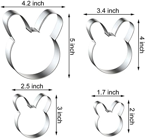 Sturdy bunny cookie cutter set for bakers Multi-functional cookie cutter set