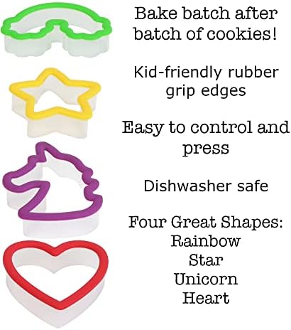 Baking Skills Test Kit - Baking Easy Batches with 4-Piece Cookie Cutters