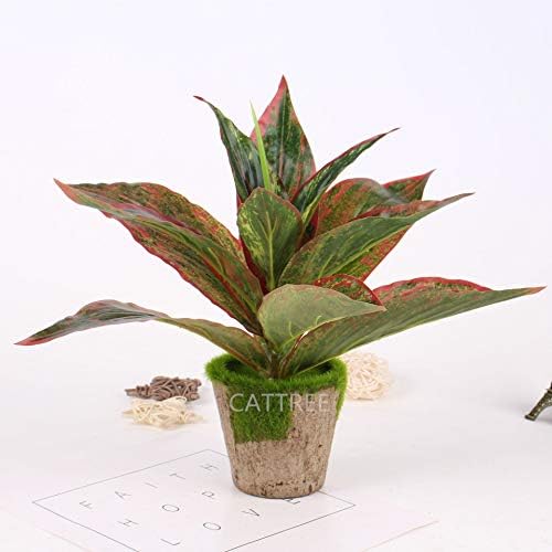 CATTREE Red Fake Plants 2-Pack