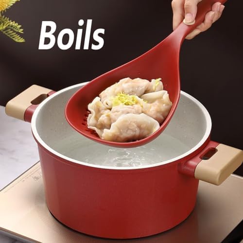 SiXiSilicone Kitchen Colander with Handle - Heat Resistant