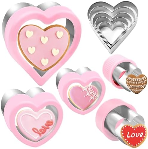 Precious Heart Cookie Cutter Set
