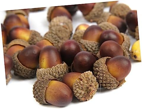 Artificial Acorns Fake Fruit Decor
