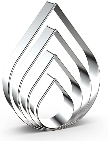 Teardrop Raindrop Cookie Cutter Set