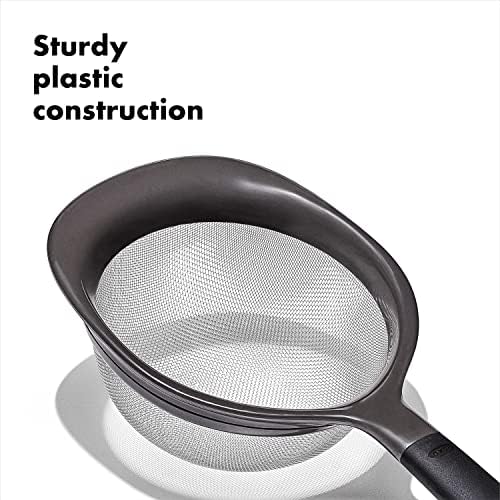 OXO Good Grips 3-Piece Strainer Set Black Efficiently