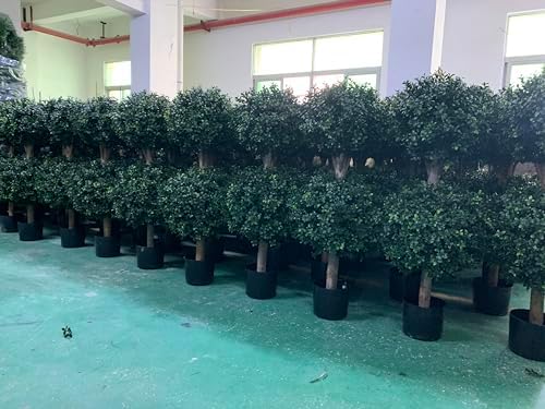 Two-Piece Artificial Boxwood Double Ball Topiaries