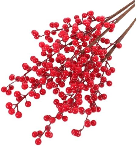 6pcs Xmas Artificial Berry Stem