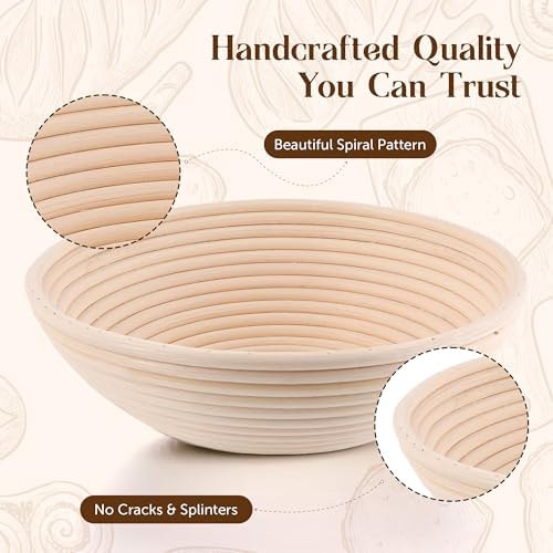 Perfect Loaf Rise withABIOTOSourdough Proofing Basket - Set of 2