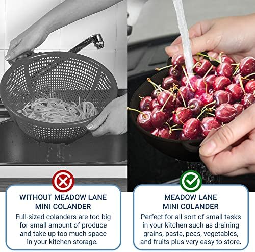Meadow Lane Compact Colander with Double Handles BPA-Free dishwasher safe