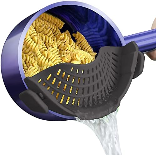 AUOON silicone clip-on pasta strainer
