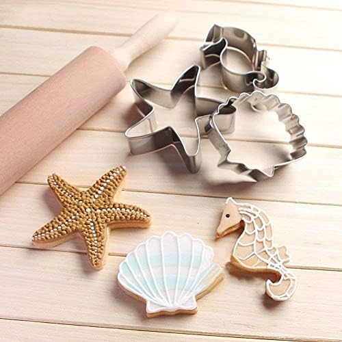 Sturdy 12-Shape Marine Animal Cookie Cutters for Baking