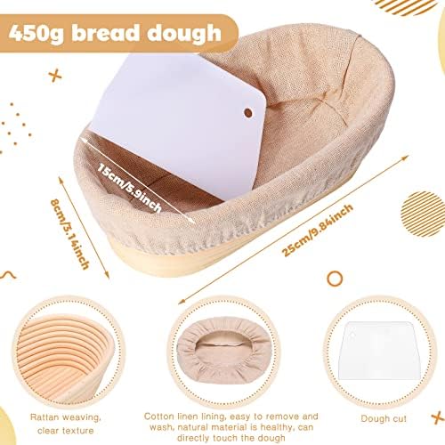 oval shape proofing baskets for home baking