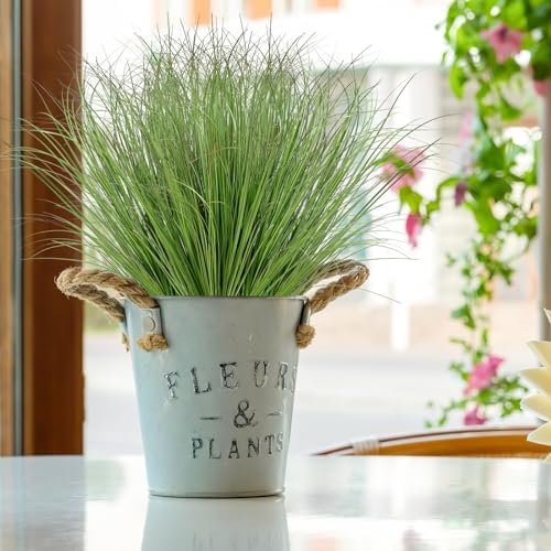 24 Pack UV Resistant Faux Grass Outdoor artificial plants - 20inch tallrowable