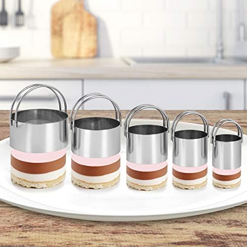 Round Biscuit Cutter Set - Stainless Steel Party Favor with Handle