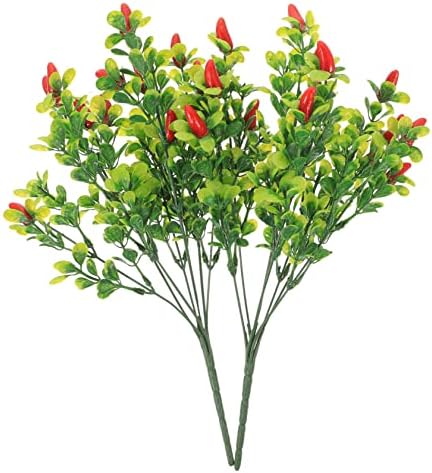 Lifelike Dining Table Photo Simulation Eucalyptus Centerpiece